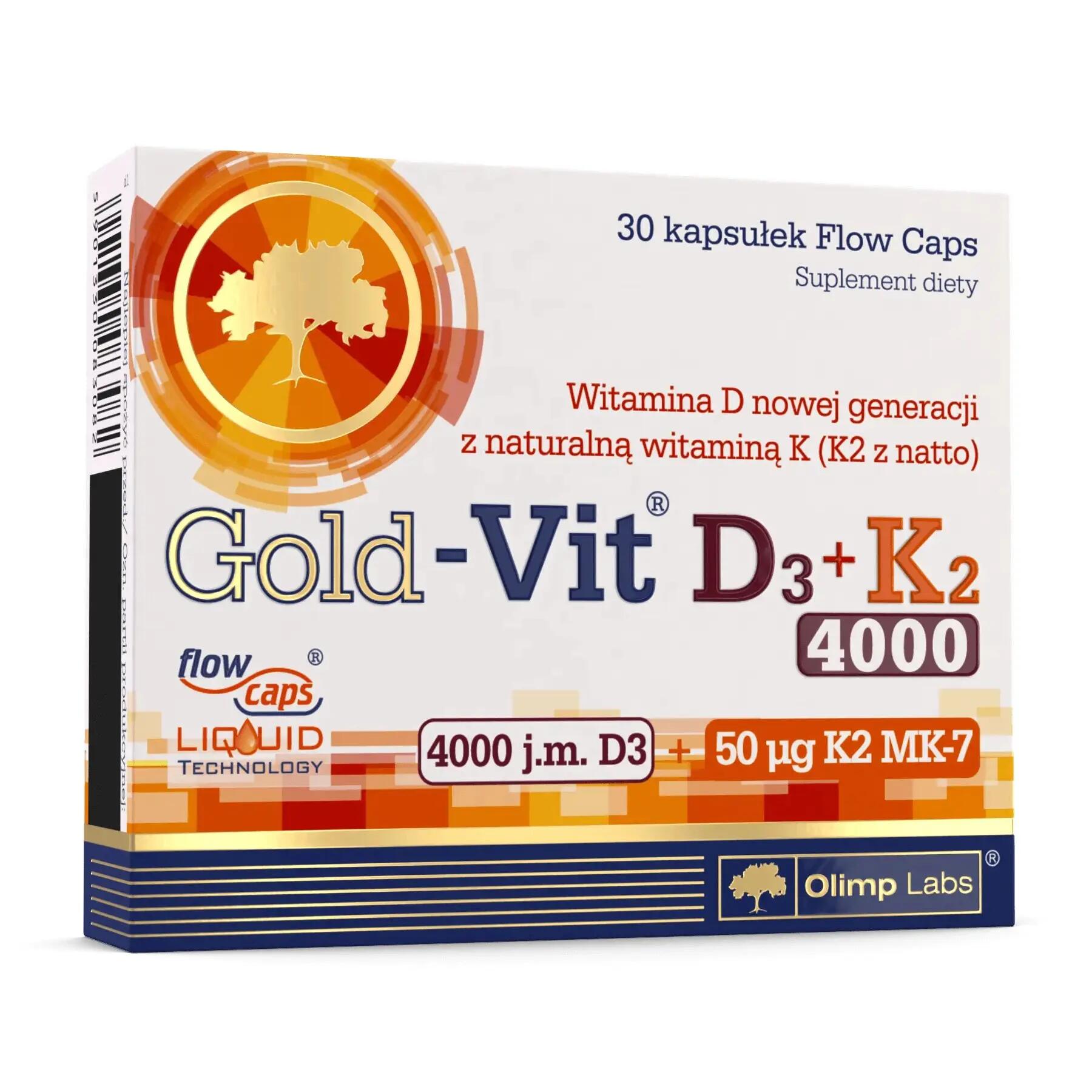 Olimp Gold-Vit D3+K2 4000IU 30 Caps 1/2