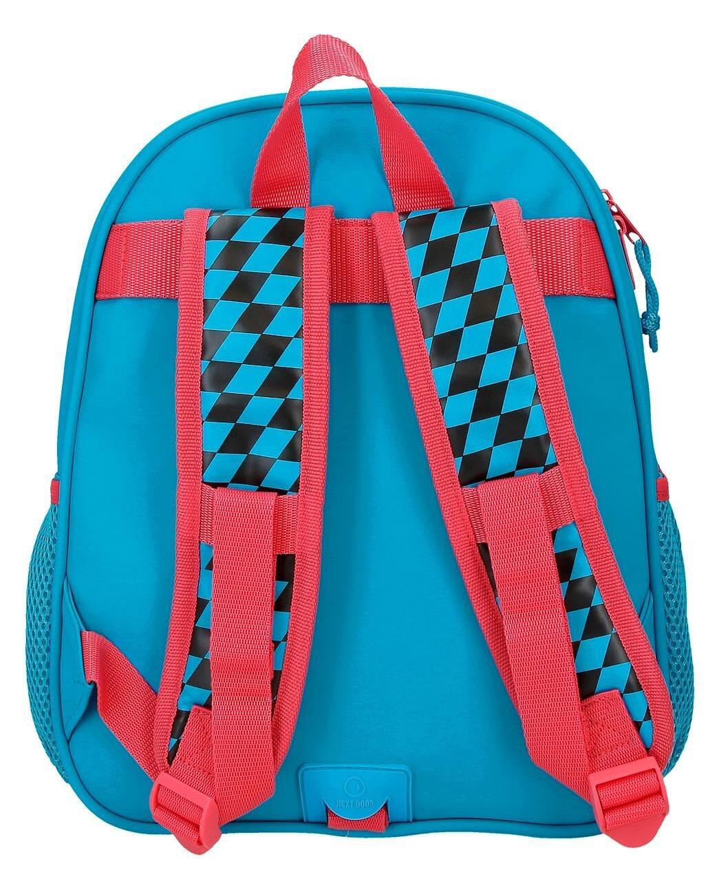 Mochila escolar adaptável a carrinho Mickey High speed 27x33x11 cm azul 2/5