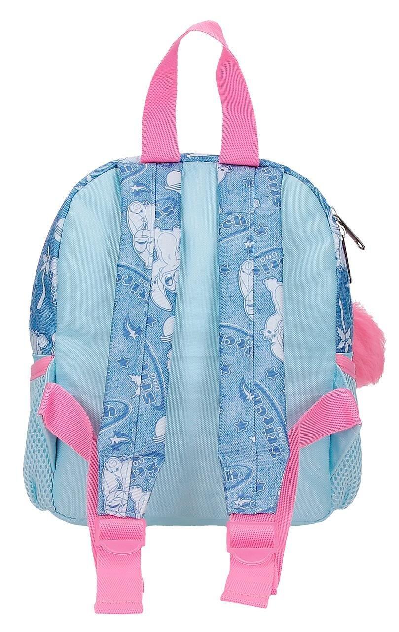 Mochila escolar Stitch Hearts 19x24x10 cm denim 2/5