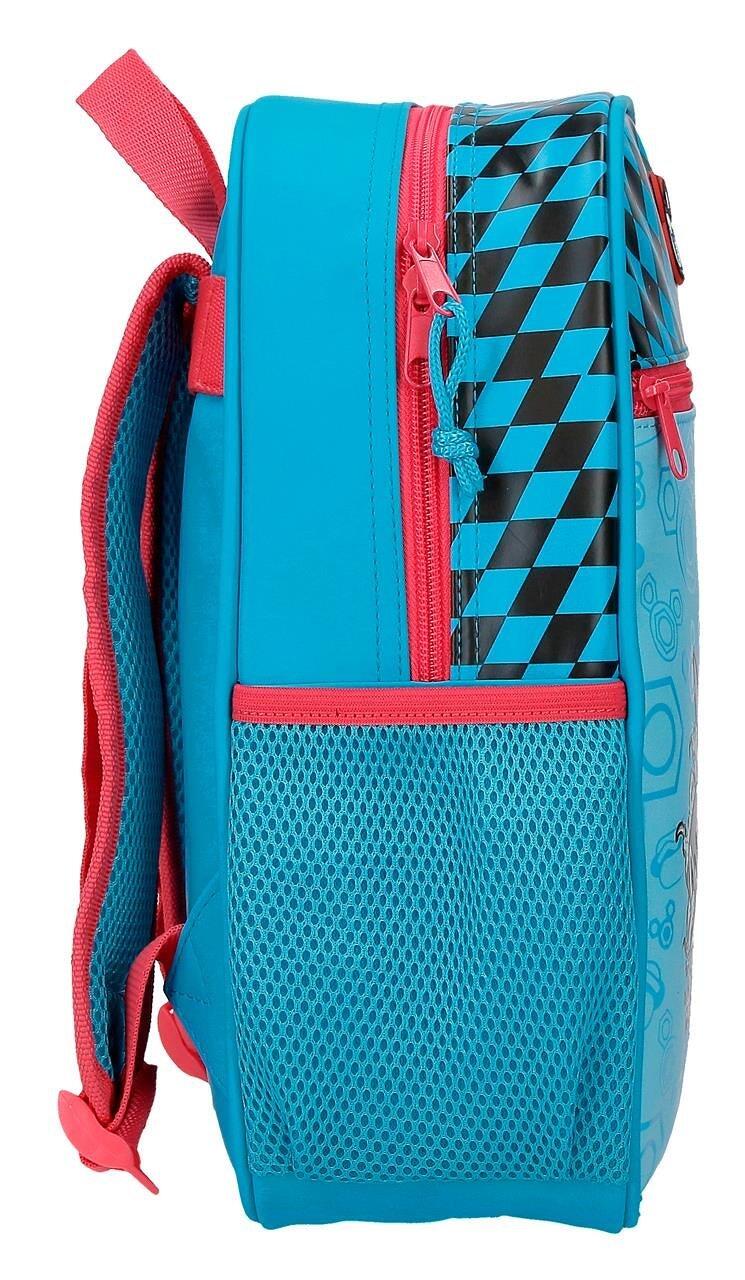 Mochila escolar adaptável a carrinho Mickey High speed 27x33x11 cm azul 4/5