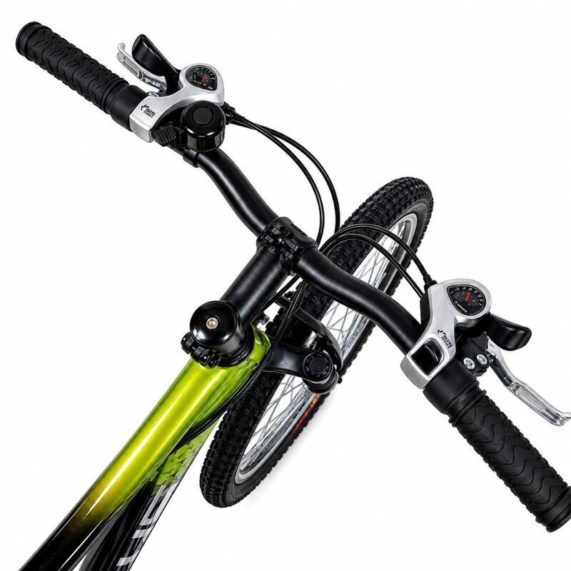 Bicicleta Copii Dhs Terrana 2423B, model 2026 - 24 Inch, Negru-Verde