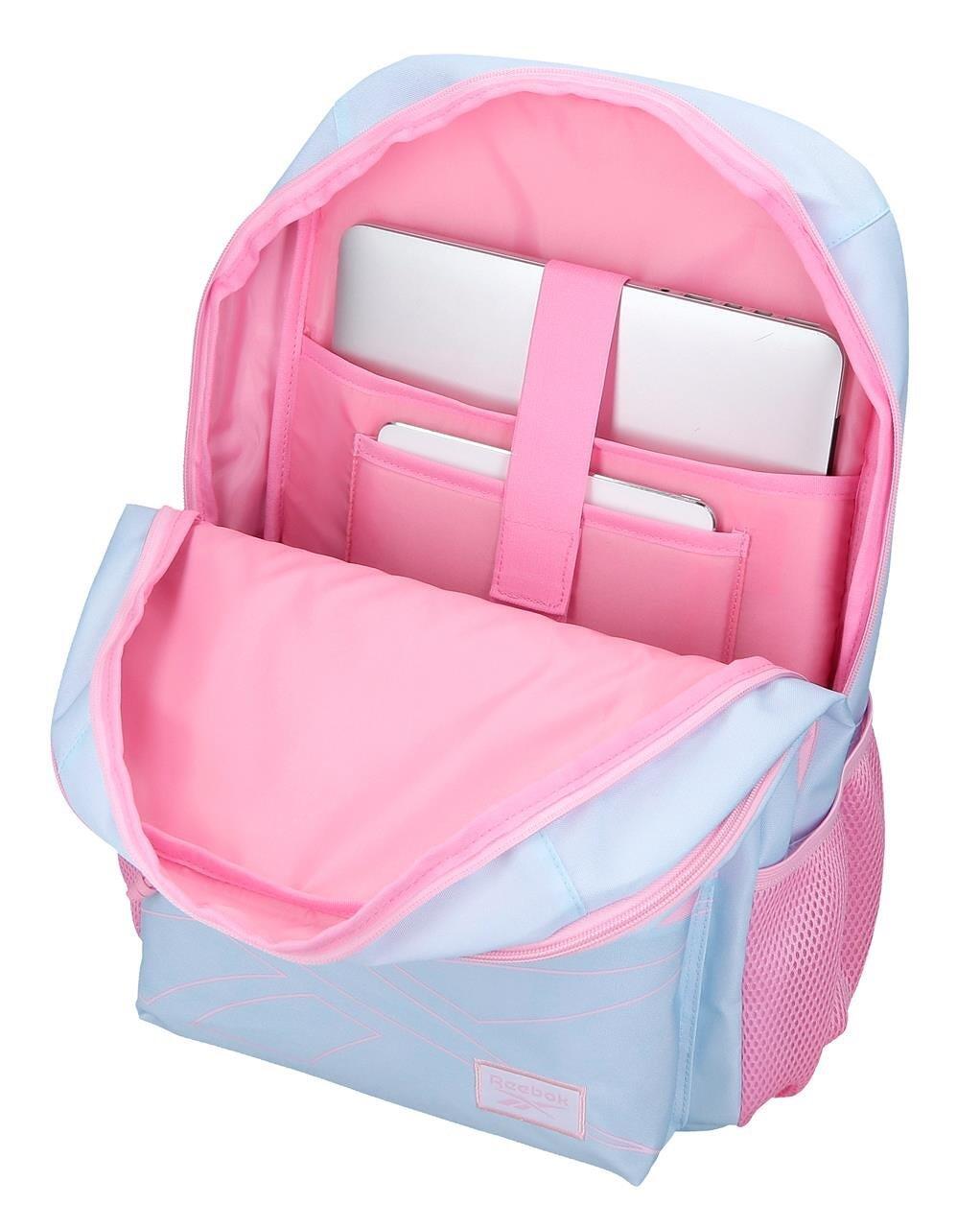 Sac à dos scolaire Reebok Monroe 31x44x15 cm bleu clair 4/5