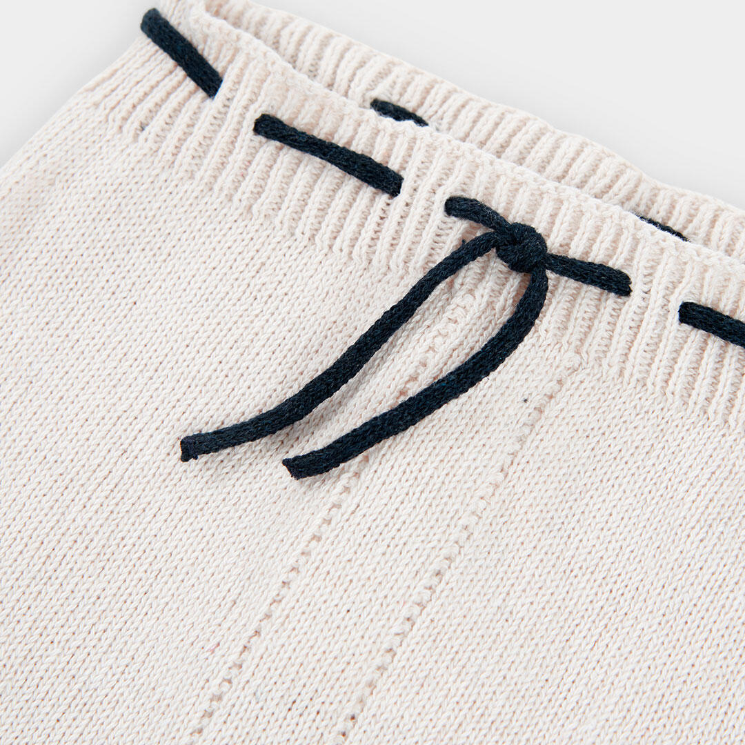 Pantalones de verano de senderismo bebé boboli blanco 3/4
