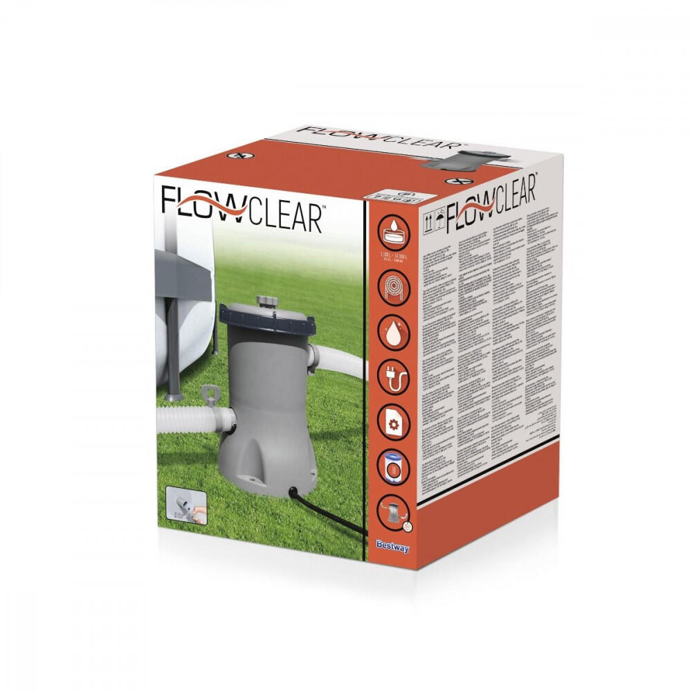 Depuradora con Filtro de Cartucho para Piscinas Desmontables Tipo II Bestway de 8/8