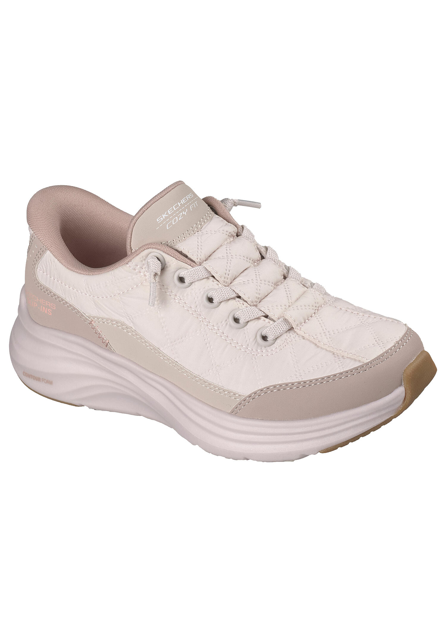 Sneakers da donna Skechers Contour foam slip Beige. 4/7