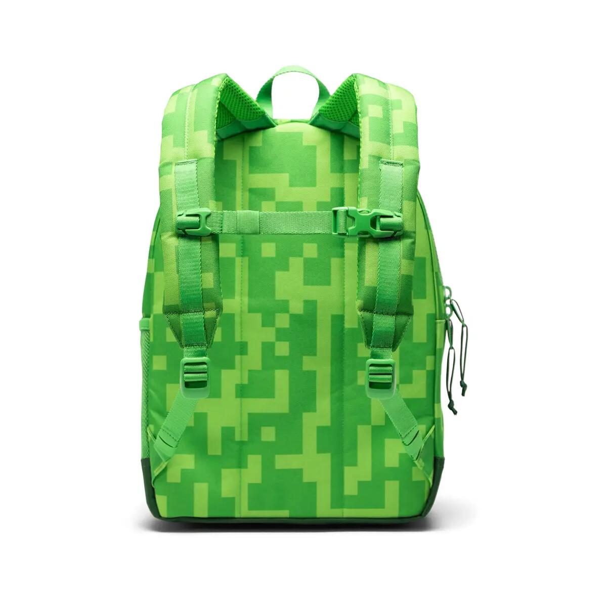 Sac à dos en matières recyclées MINECRAFT HERITAGE KIDS 20 L unisex vert fluo 4/4