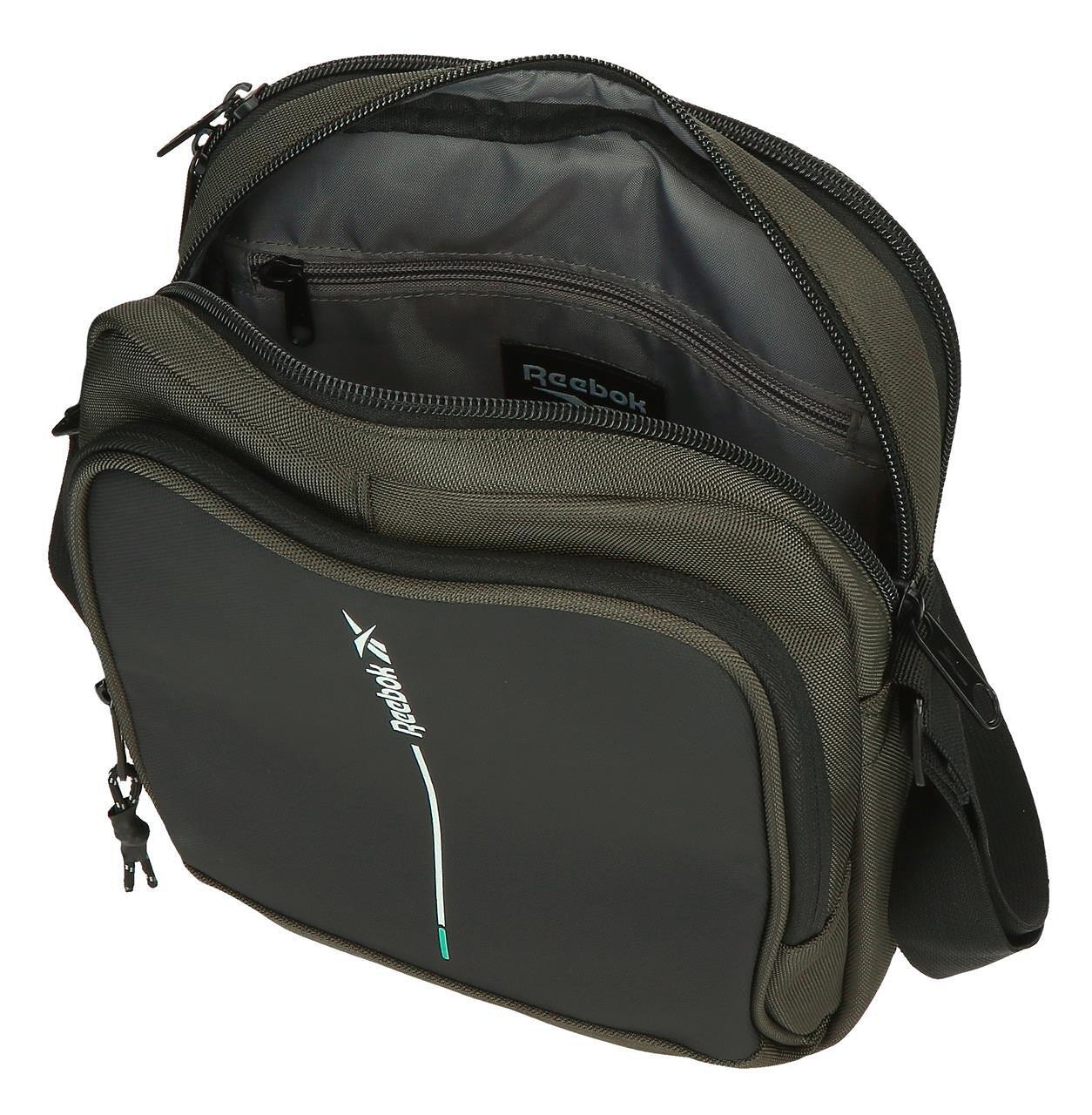 Bolsa tiracolo Reebok Houston 22x27x10 cm caqui 5/5