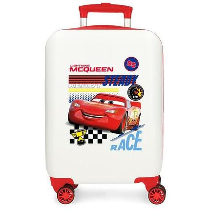 Maleta de cabina Cars lets race ABS con capacidad de 28L blanco