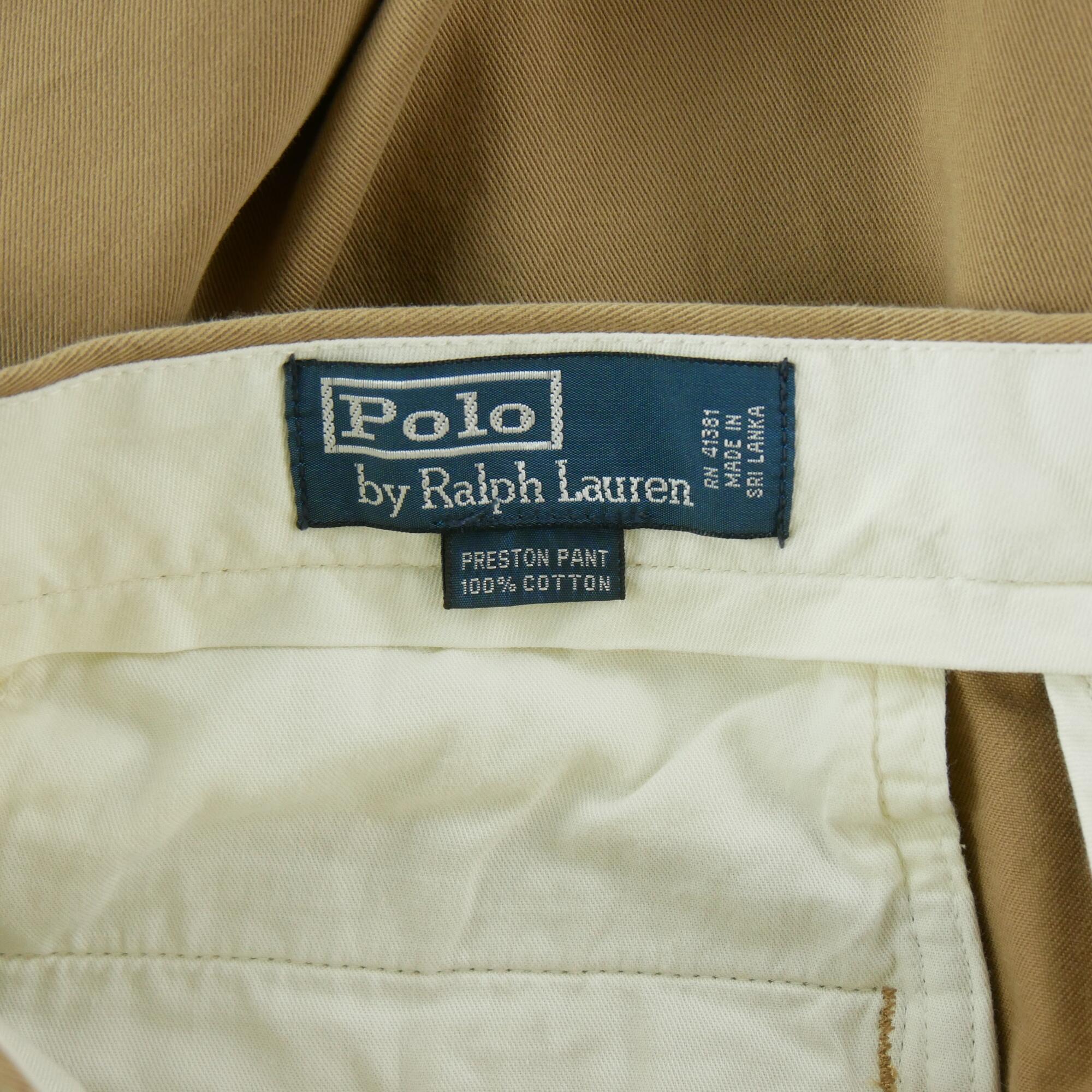 Polo Ralph Lauren spodnie męskie chino Preston beżowe 7/7