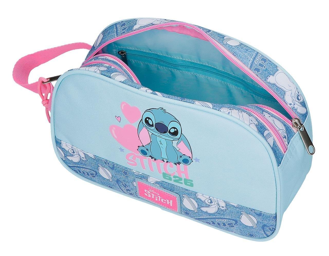 Necessaire Stitch Hearts 26x16x11 cm denim 3/5