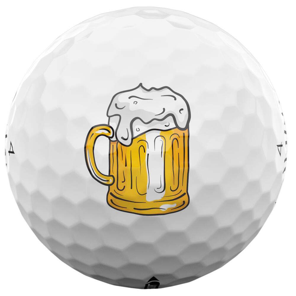 Callaway Supersoft 12 Pub Logo Balls, palline da golf con logo 7/7