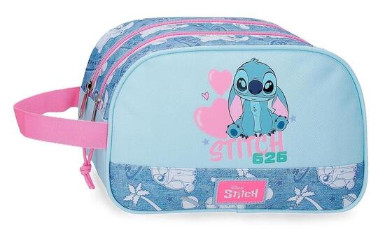 Neceser Stitch Hearts 26x16x11 cm denim