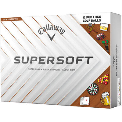 Callaway Supersoft 12 Pub Logo Balls palline da golf con logo
