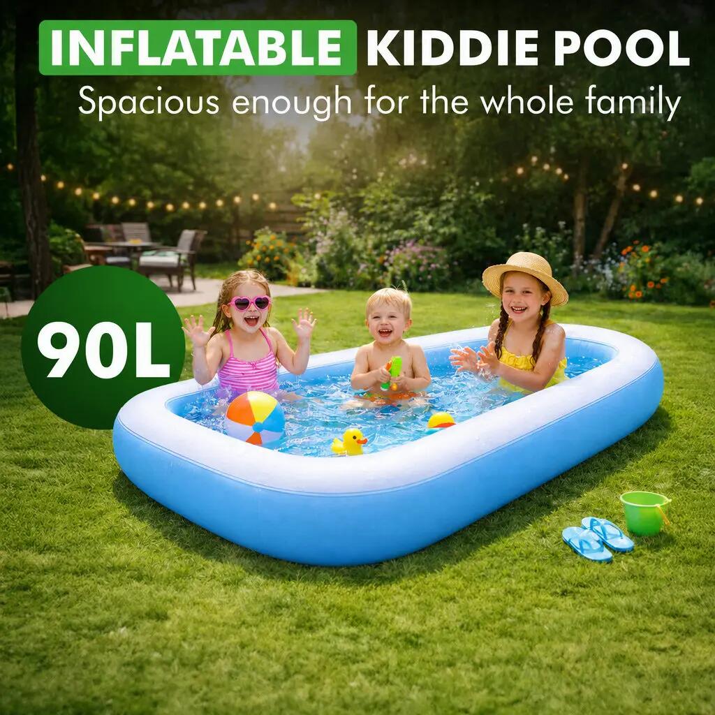 Opblaasbaar Kinderzwembad – Blauw 3/6
