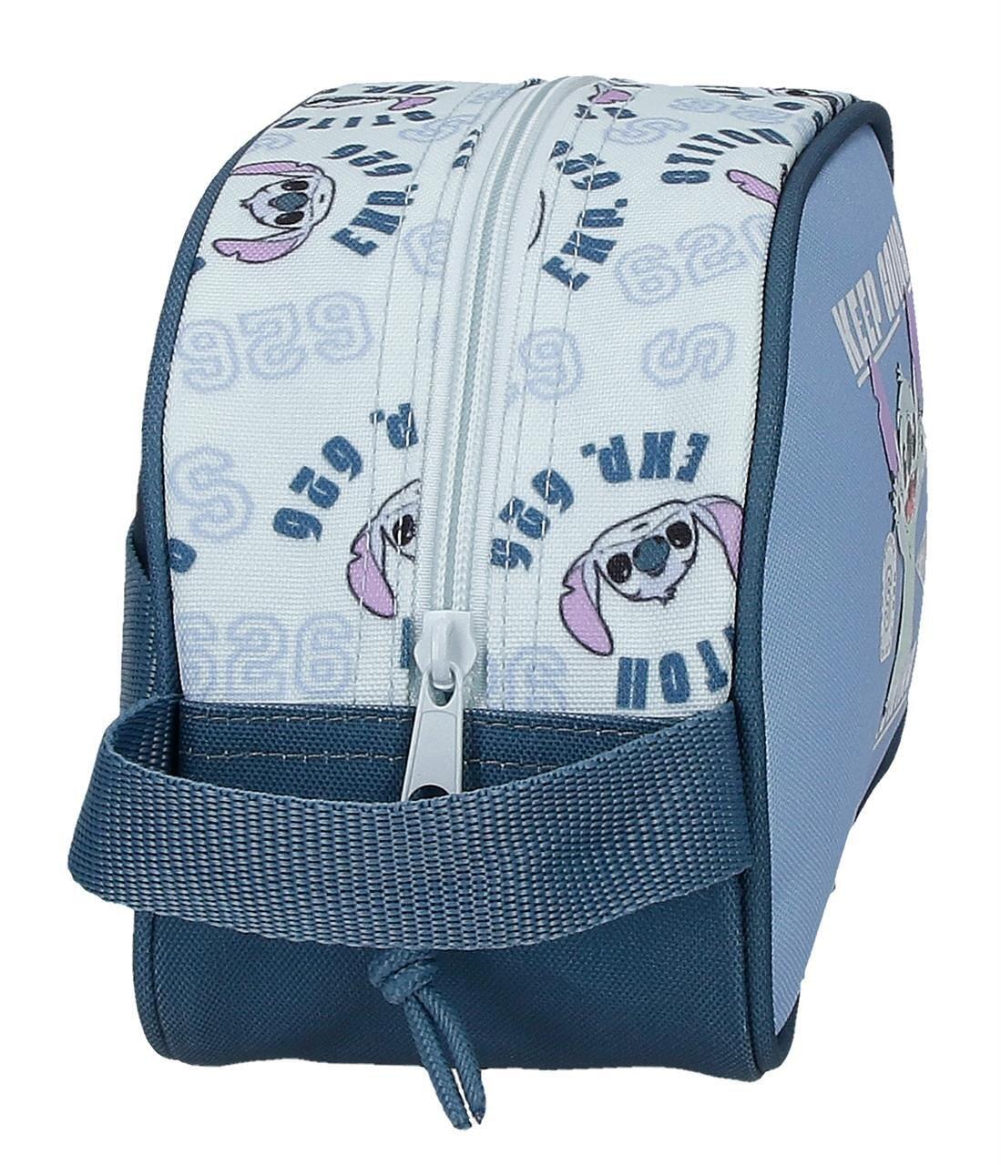 Necessaire Stitch keep going 24x14x10 cm marinho 4/5
