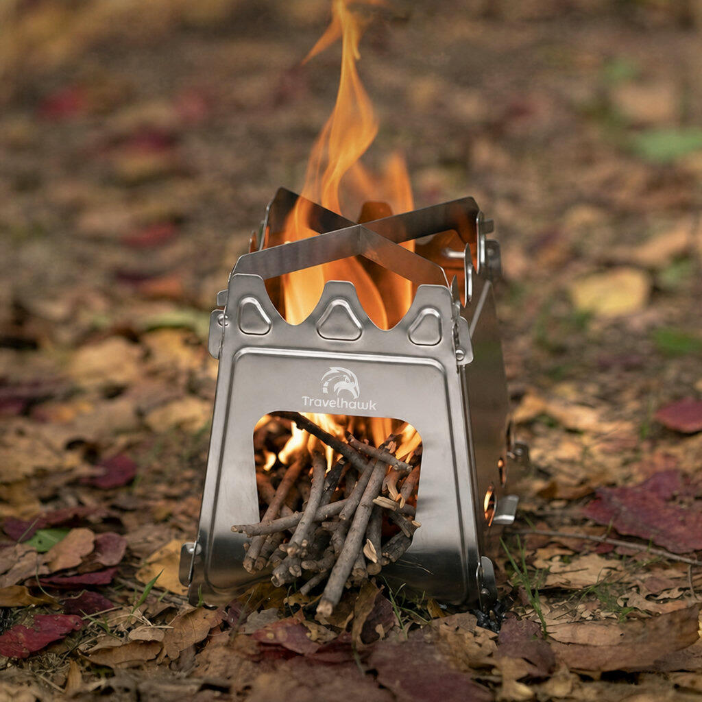 Miniaturowy piecyk kempingowy na drewno 4/6