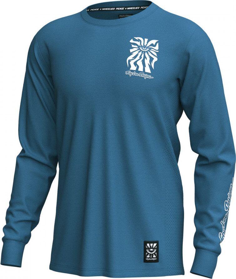 Troy Lee Designs Skyline Ride-shirt met lange mouwen, blauw 1/2