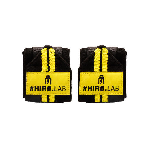 Hiro Lab Wrist Wraps 2pcs Black/Yelow