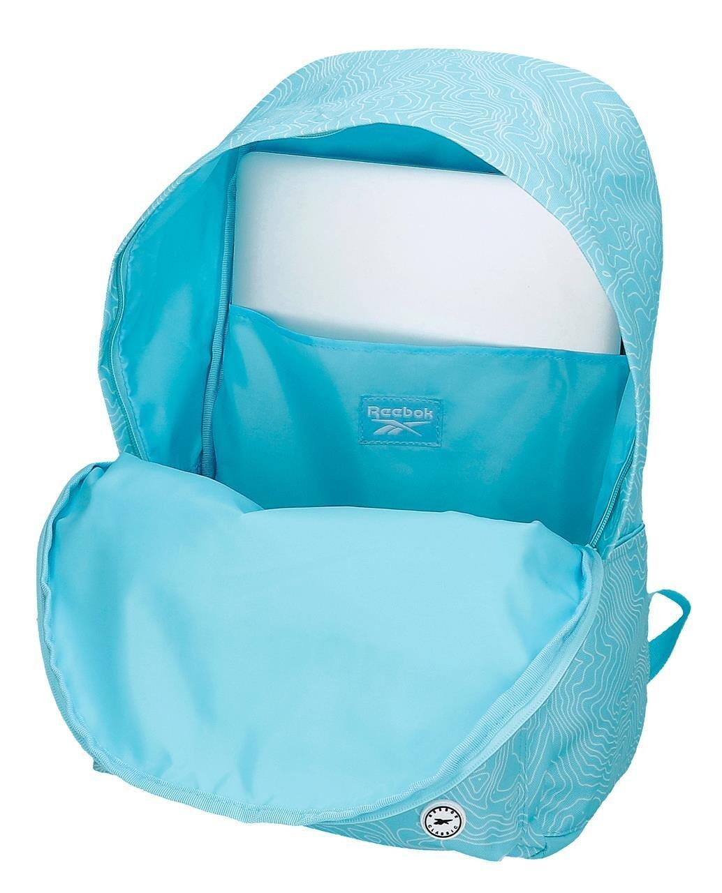 Mochila escolar Reebok Madison 31x45x15 cm turquesa 3/5