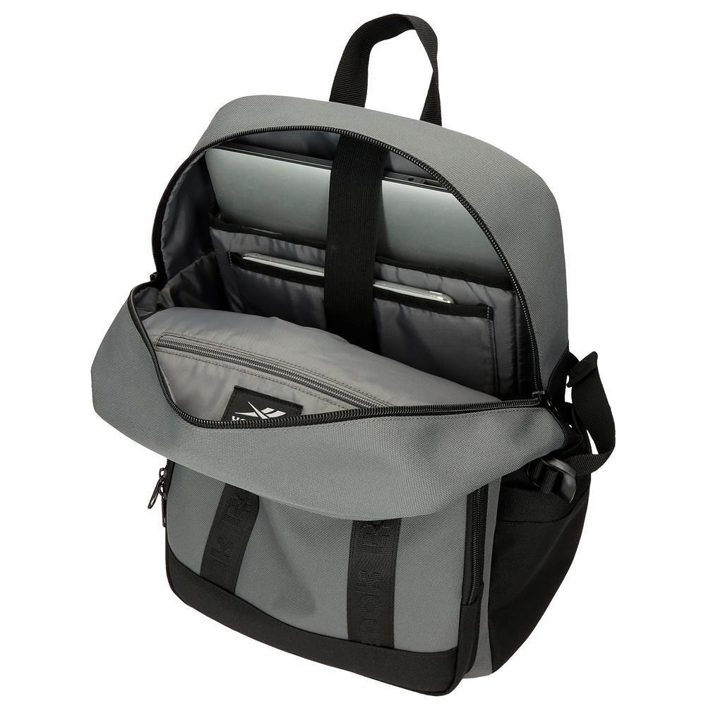 Mochila porta ordenador Reebok Baltimore 28x40x16 cm gris 3/5