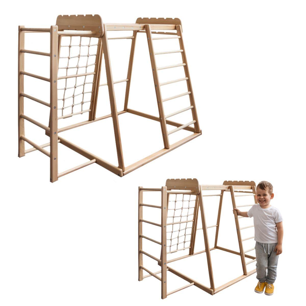 Domowy Plac Zabaw Skandiko Basic - Drewno 5/7