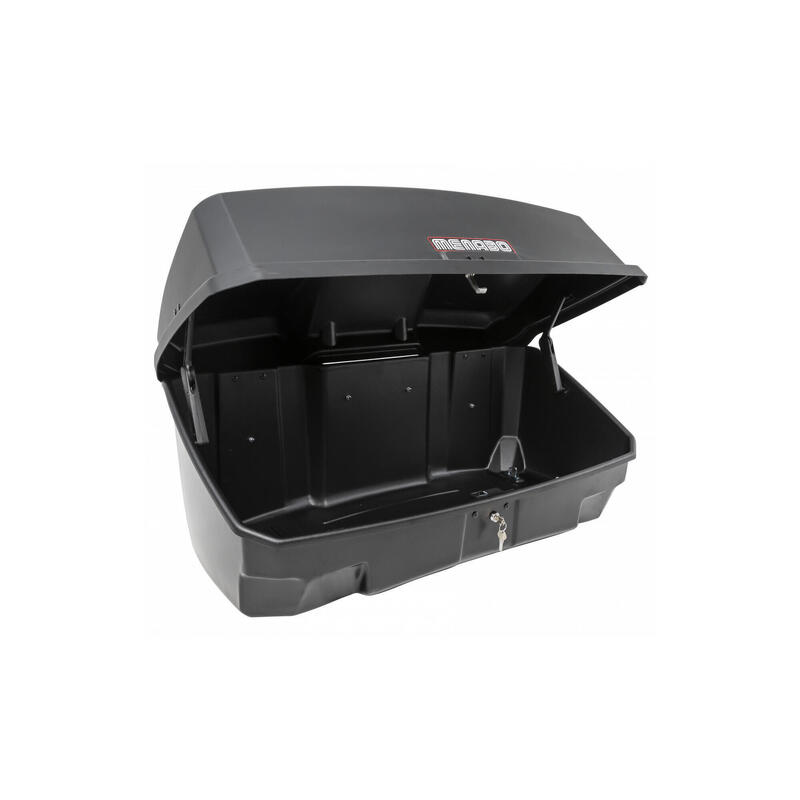 Cutie portbagaj Menabo Nekkar Dark, pe carlig, compatibila cu suport biciclete