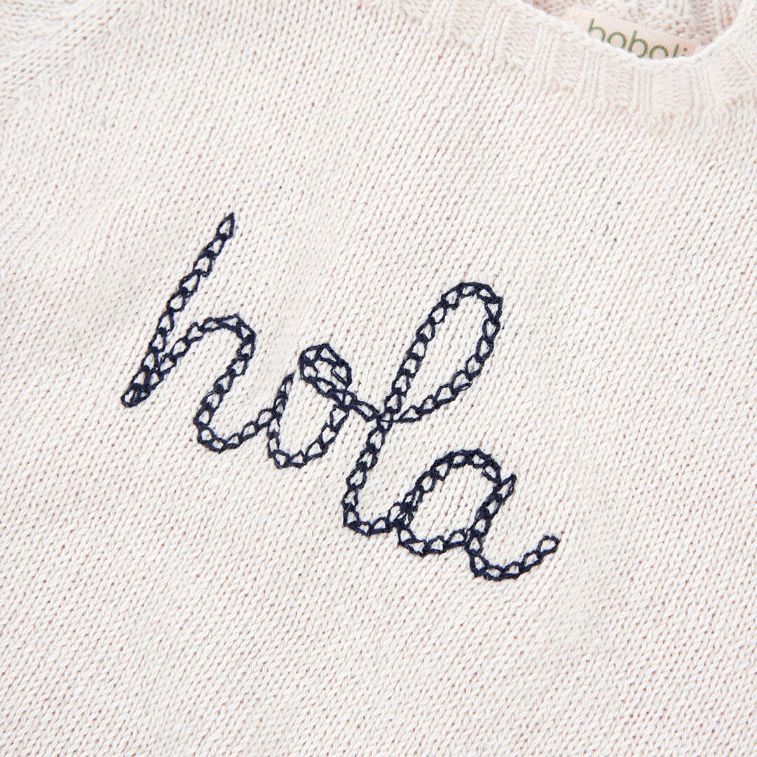 Jerséis de verano de gimnasia bebé boboli blanco 3/4