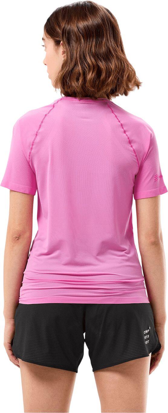 Compressport Trail Racing Kurzarm-Shirt für Damen, rosa 2/6
