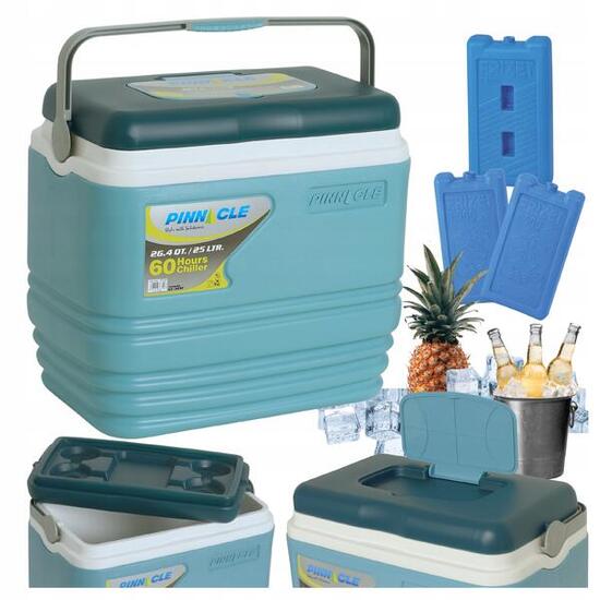 Lodówka turystyczna z Rączką PINNACLE TPX7006 25L + 3 Wkłady Chłodzące