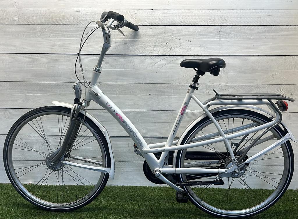 Batavus stadsfiets bike, wit 3/3