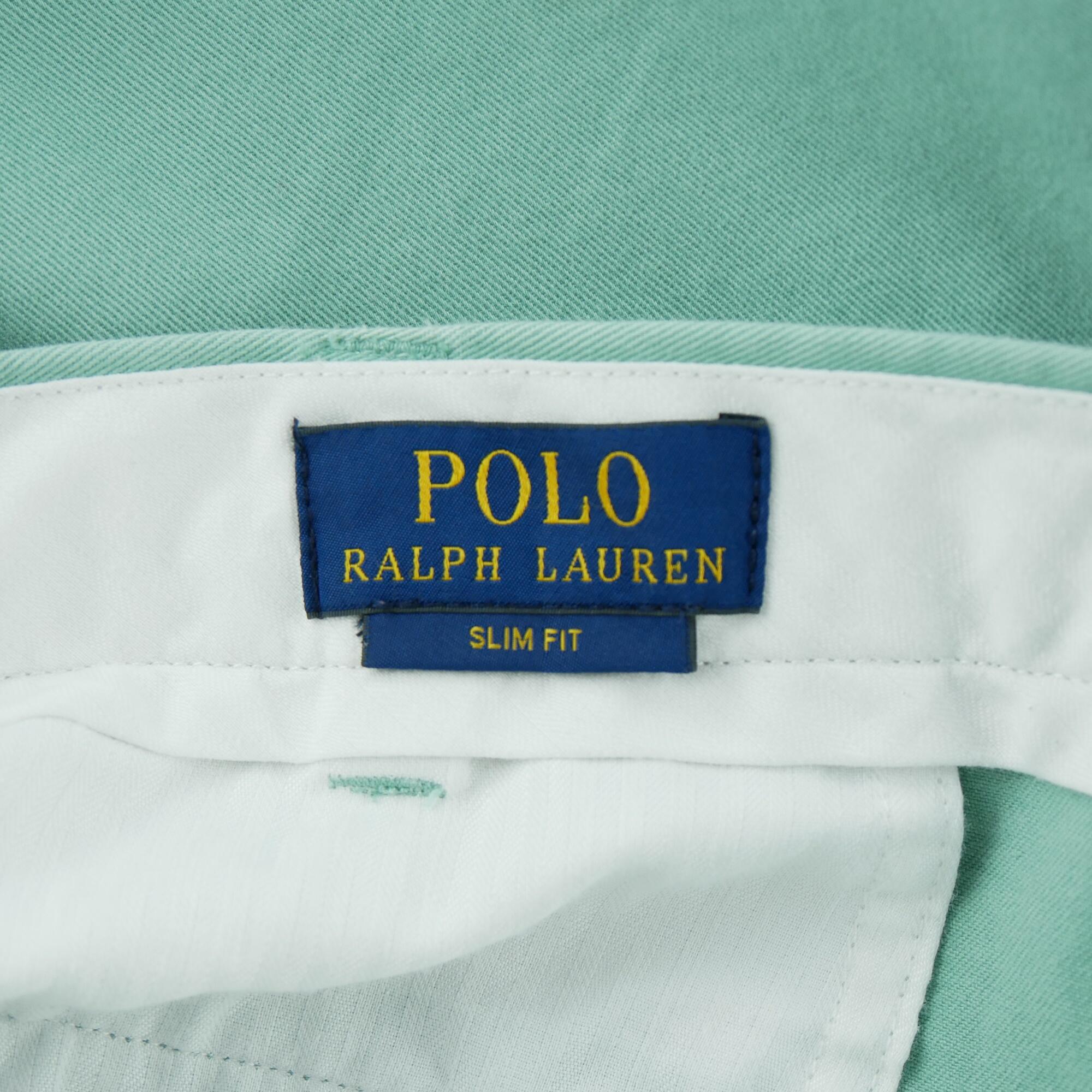 Calça masculina Polo Ralph Lauren slim 30/32 verde 7/7