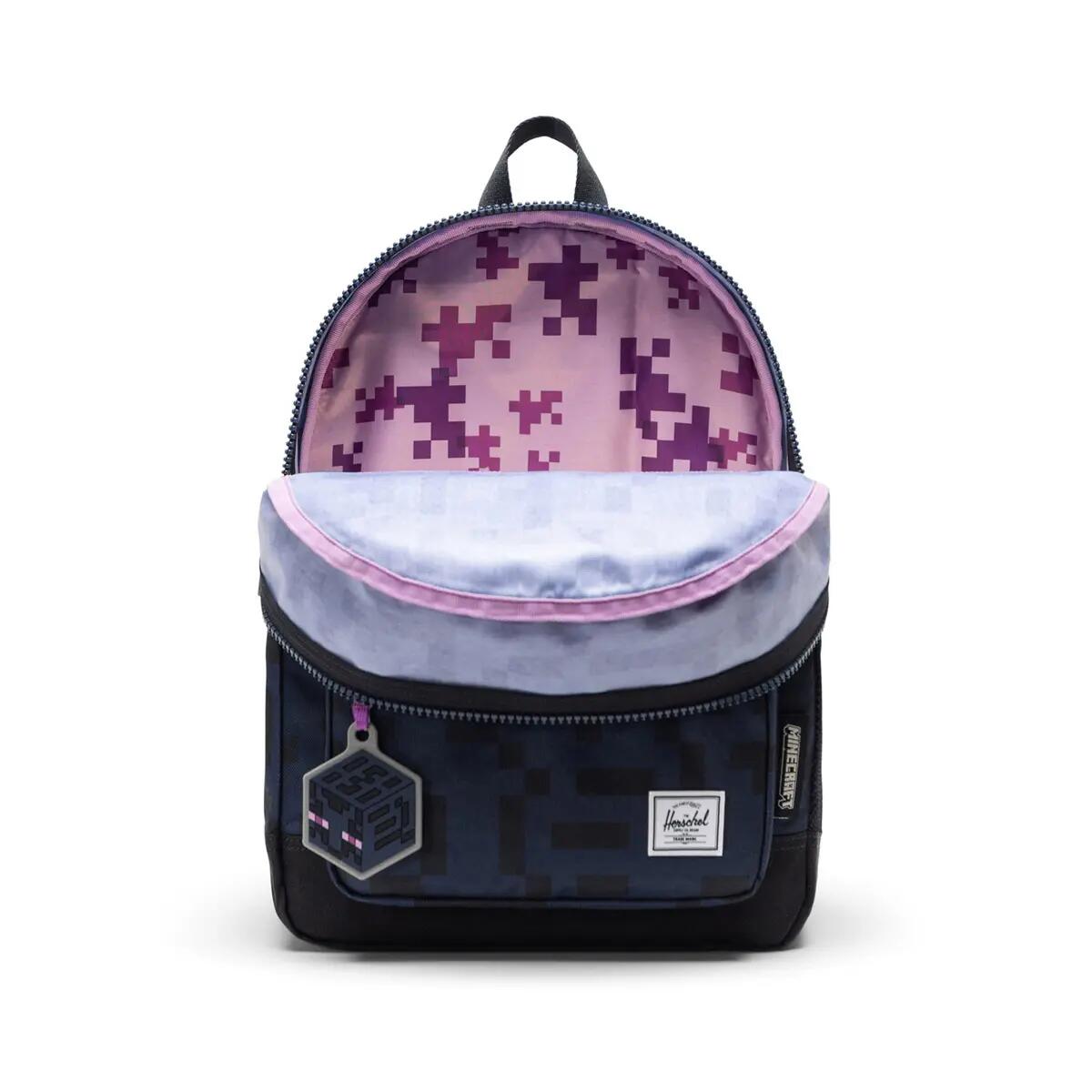 Sac à dos en matières recyclées MINECRAFT HERITAGE KIDS 20 L unisex bleu marine 3/4