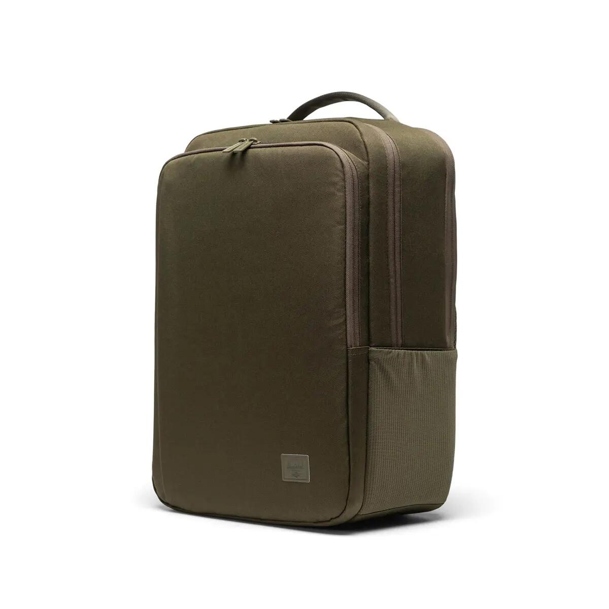Sac à dos en matières recyclées KASLO TECH 30 L unisex vert olive foncé 2/7