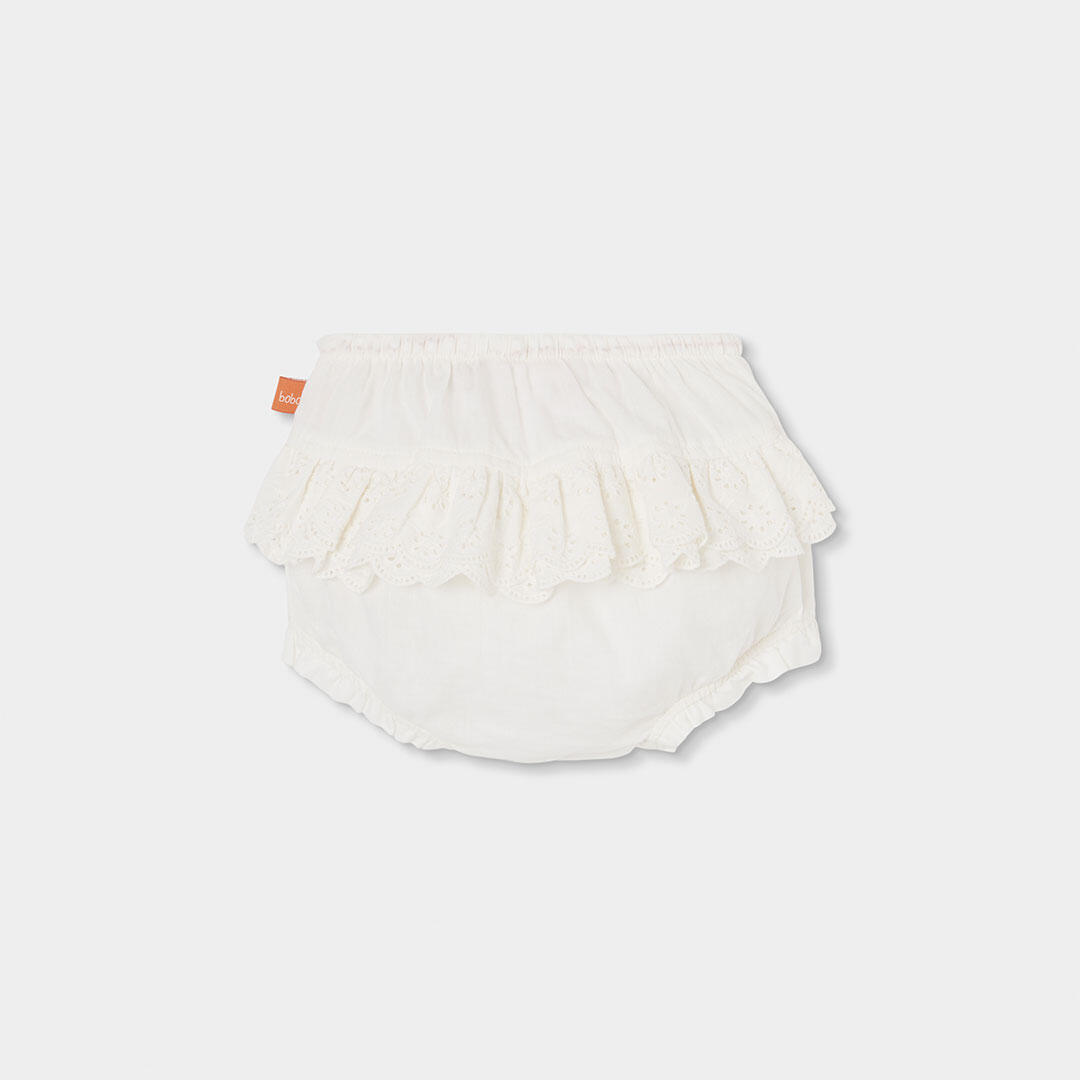 Conjuntos de verano de gimnasia bebé niña boboli blanco 6/7