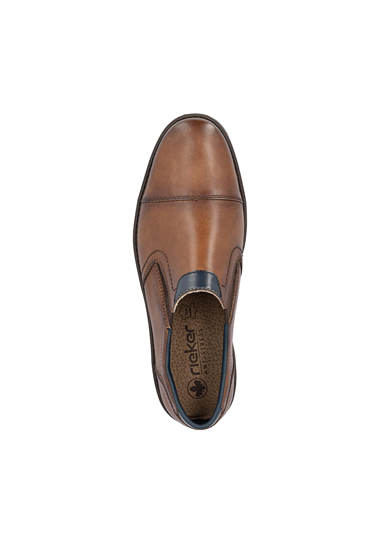 Rieker Herren Slipper Schlupfschuh Leder 13950-24 braun 3/7