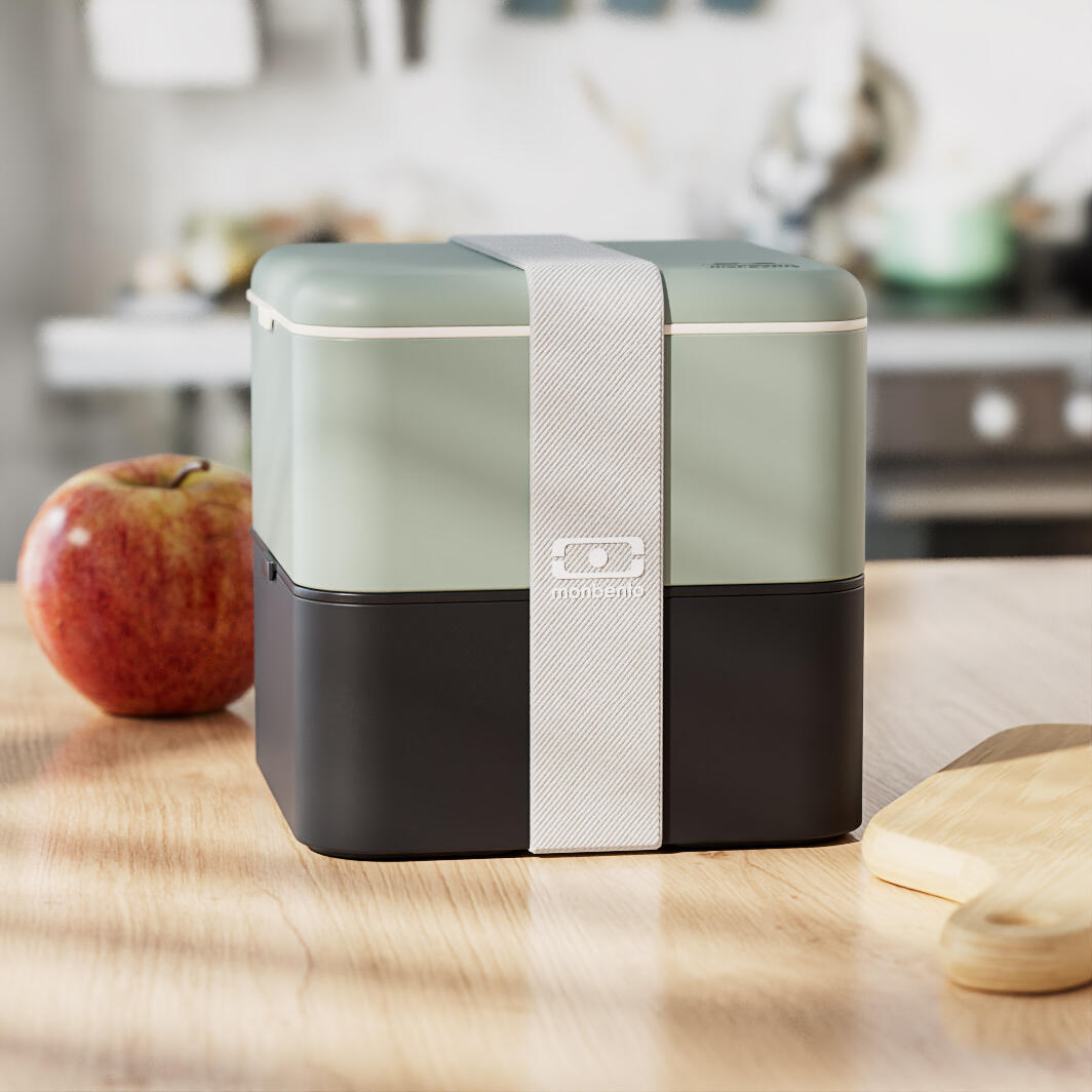 Portapranzo 2x850ml - 1,7L|Erwachsene |Büro, Picknick|Made in France|Square 4/4