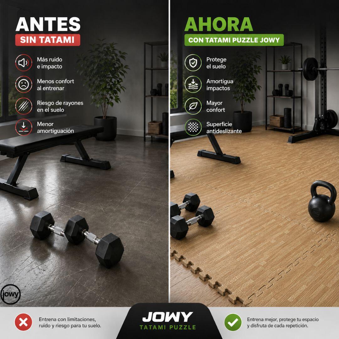 Pack Esterilla Protectora 4 uds. de Suelo 60 x 60 x1 cm, Madera 4/9