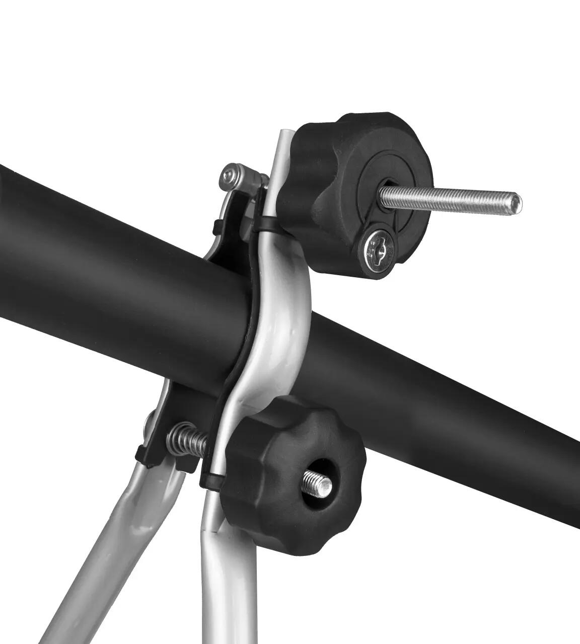 Porte-vélo de toit Menabo Huggy Lock – pour 1 vélo, charge 15 kg, verrouillable 2/7