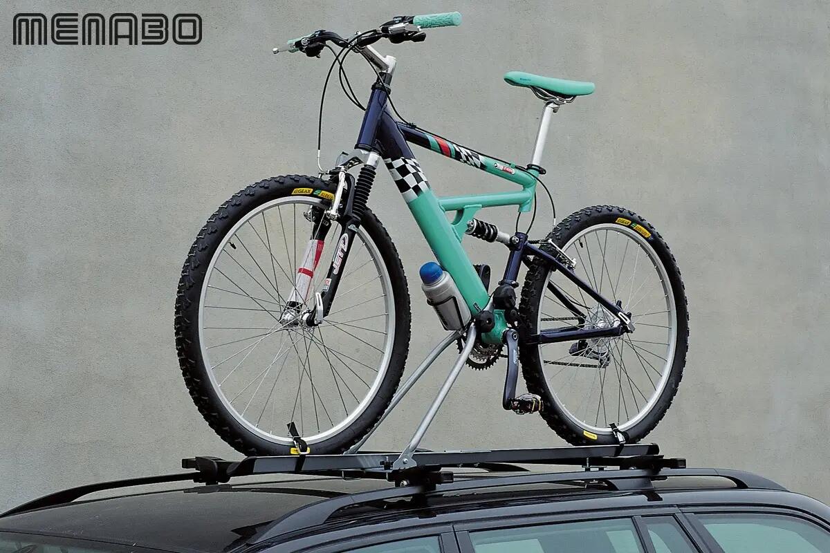 Porte-vélo de toit Menabo Huggy Lock – pour 1 vélo, charge 15 kg, verrouillable 6/7