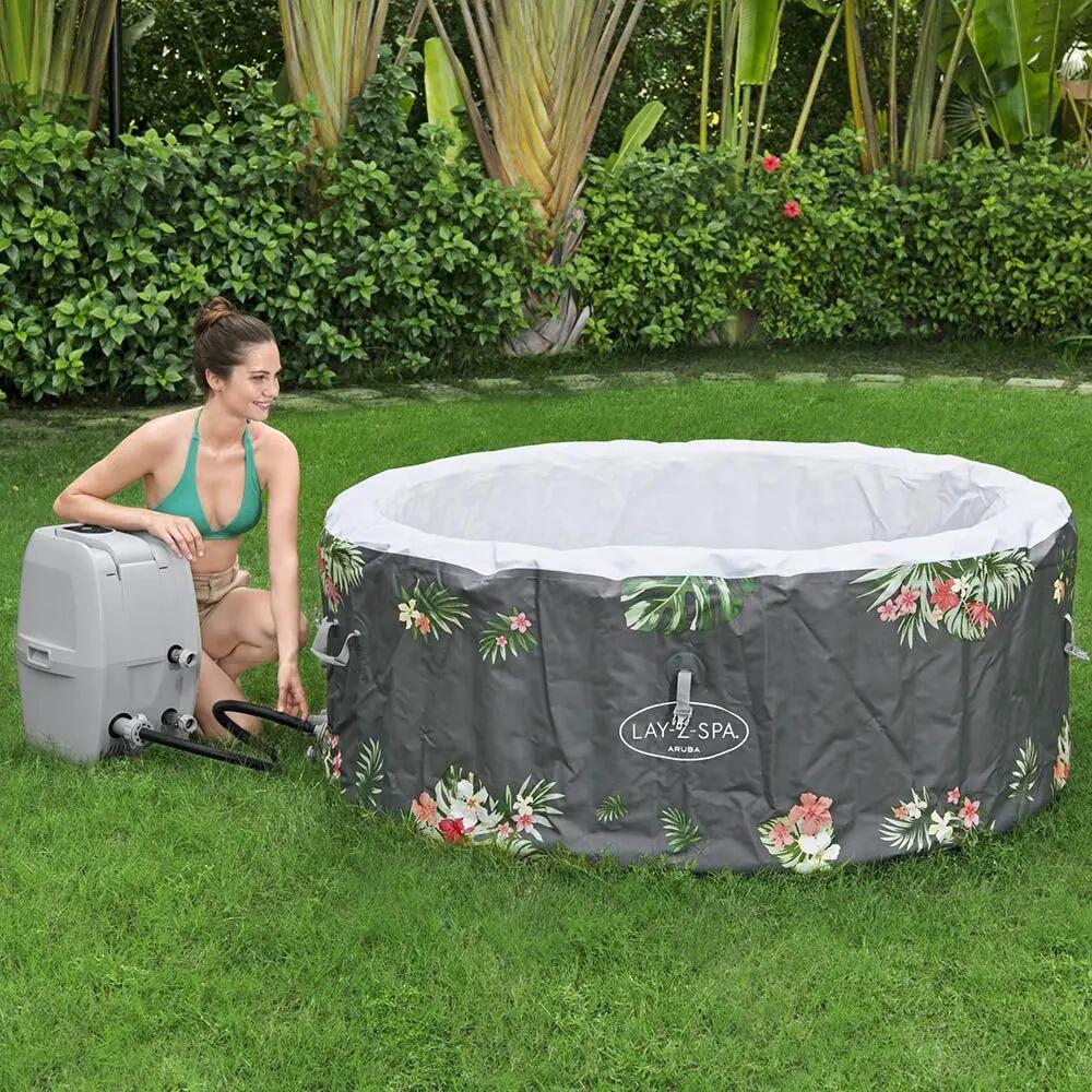 Bestway Spa gonflable rond Lay-Z-Spa Aruba AirJet 2-3 personnes 8/10