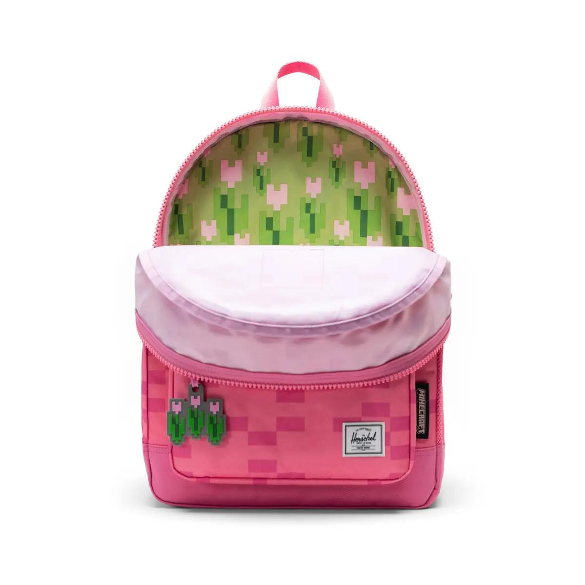 Sac à dos en matières recyclées MINECRAFT HERITAGE KIDS 20 L unisex rose clair 3/4