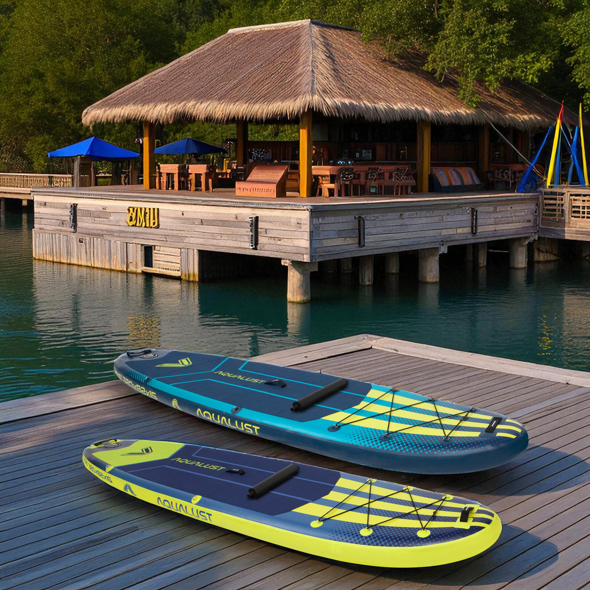 12.0 Opblaasbare iSUP SUP Board Set 365 cm met 3-delige Peddel 7/7