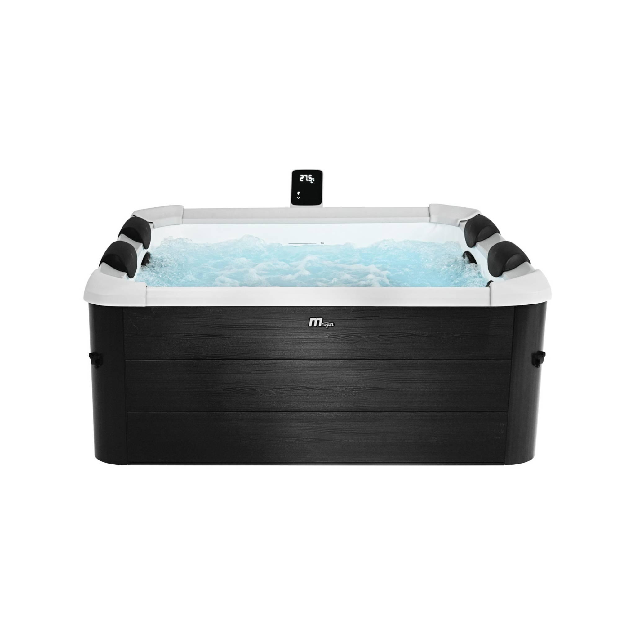 Spa rigide 180cm carré gris + housse thermique | sweeek 2/5