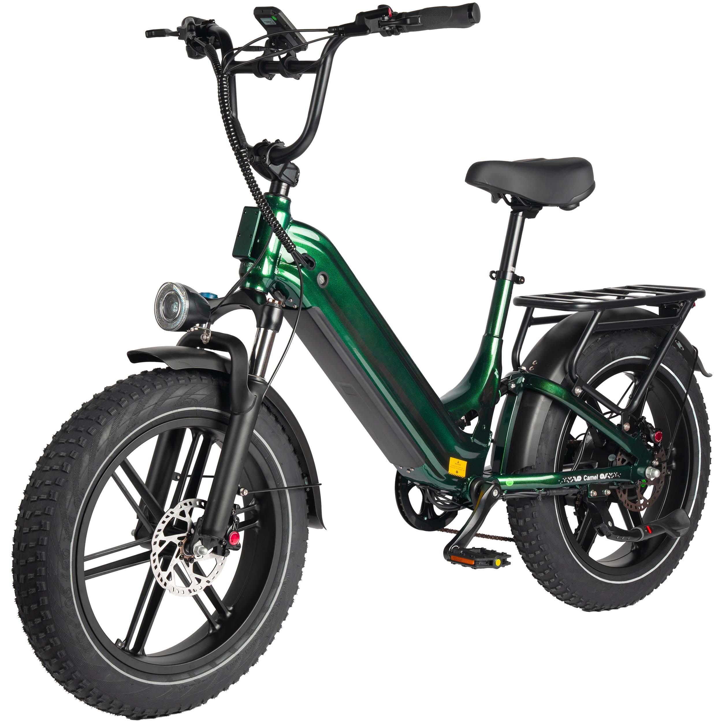 Camel 20 Zoll Fatbike E-Bike 48V18Ah 250W 120KM Shimano 7-Gang 2/5