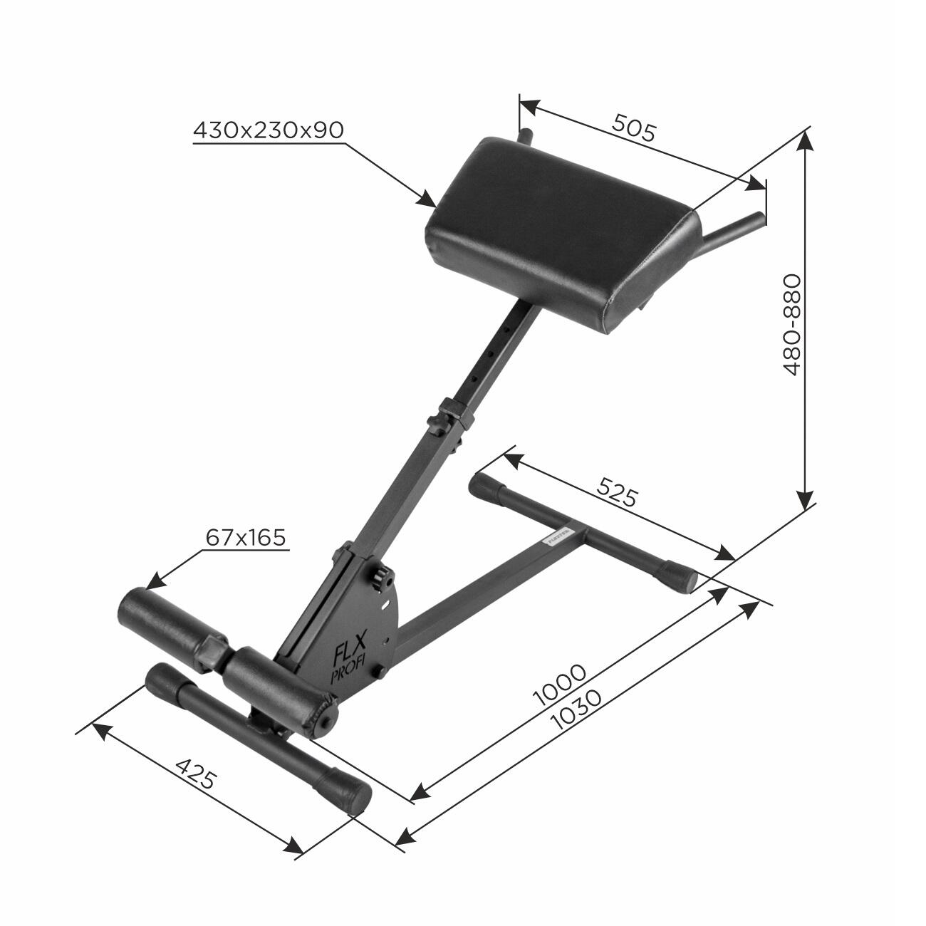 Ławka Rzymska Flexter Profi  Czarny 2/7