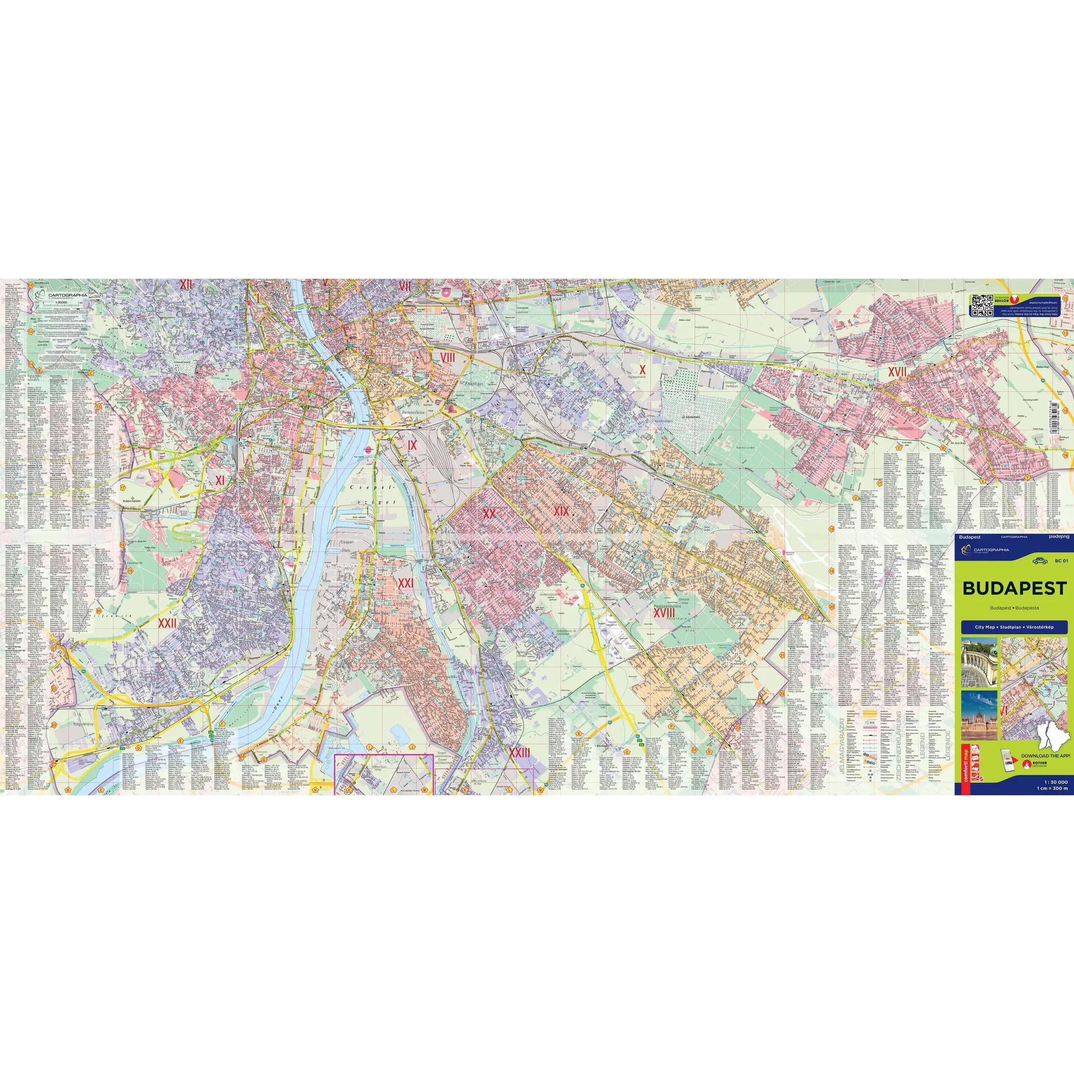 Budapest Comfort térkép (laminált) 3/6