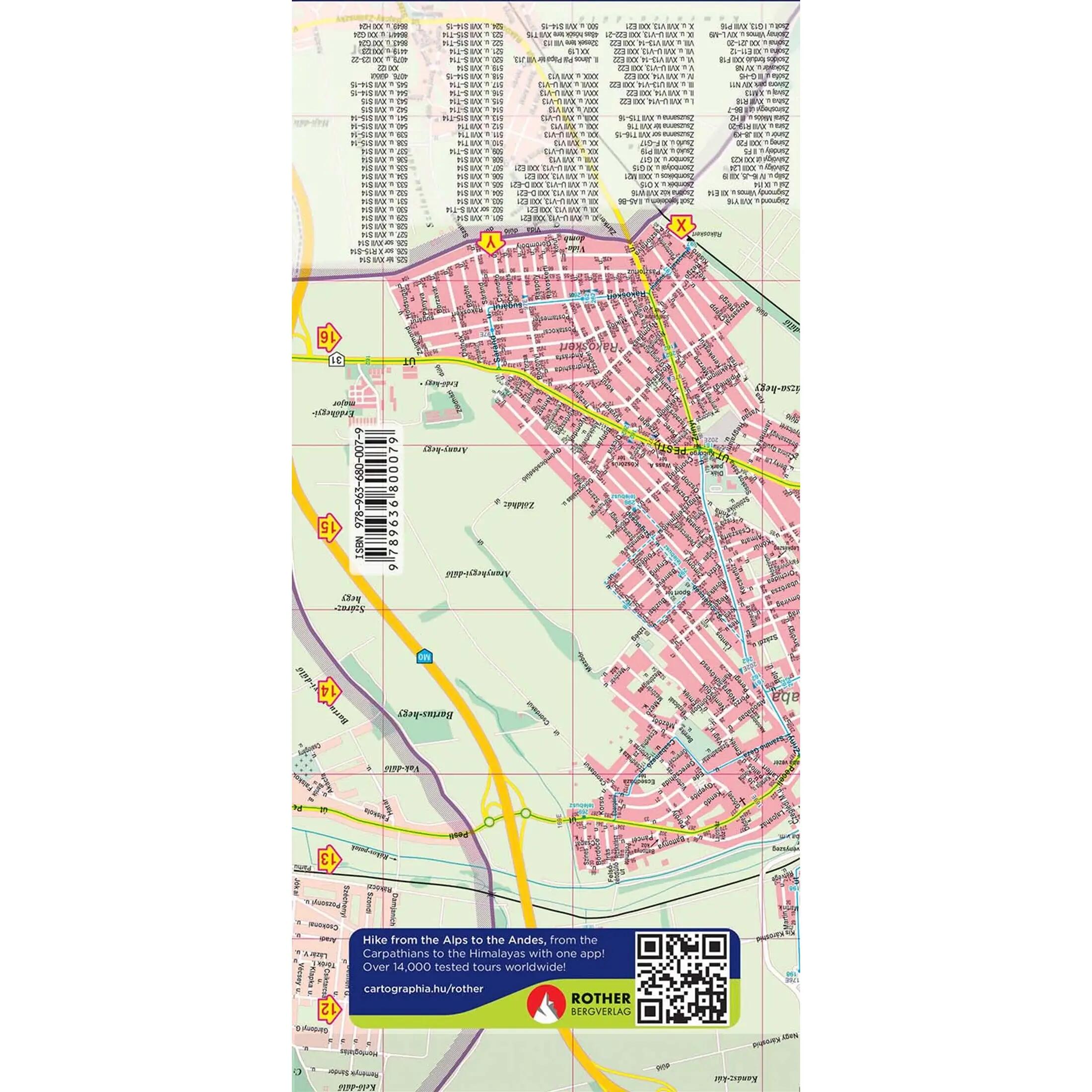 Budapest Comfort térkép (laminált) 2/6