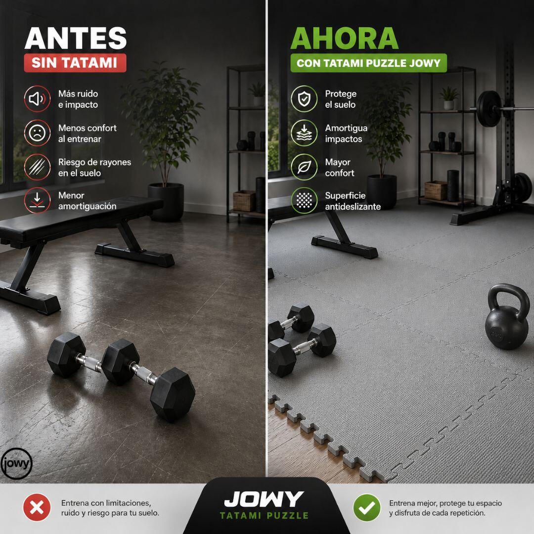 Pack de 4 Tapetes Protetores 60 x 60 x 1 cm, Cinza  Descrição: 4/9