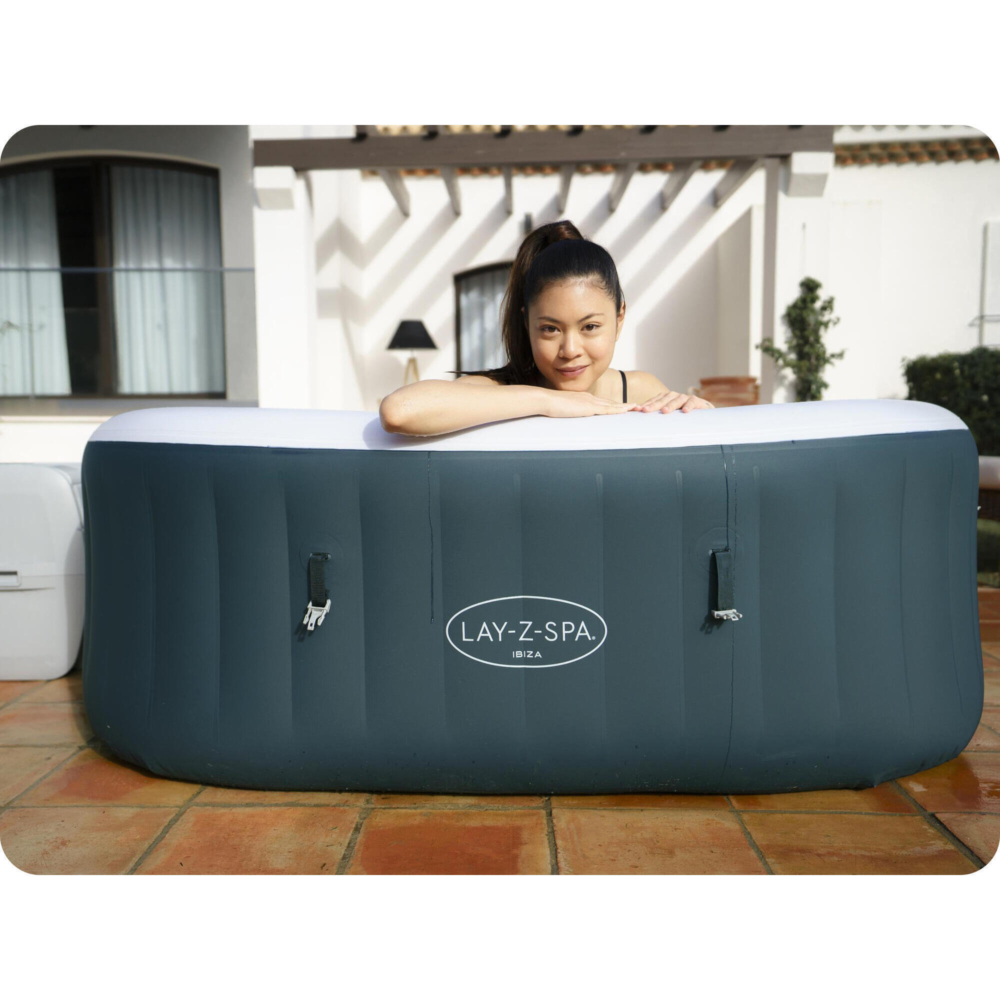 Bestway Spa gonflable carré Lay-Z-Spa Ibiza AirJet 4-6 personnes 4/7