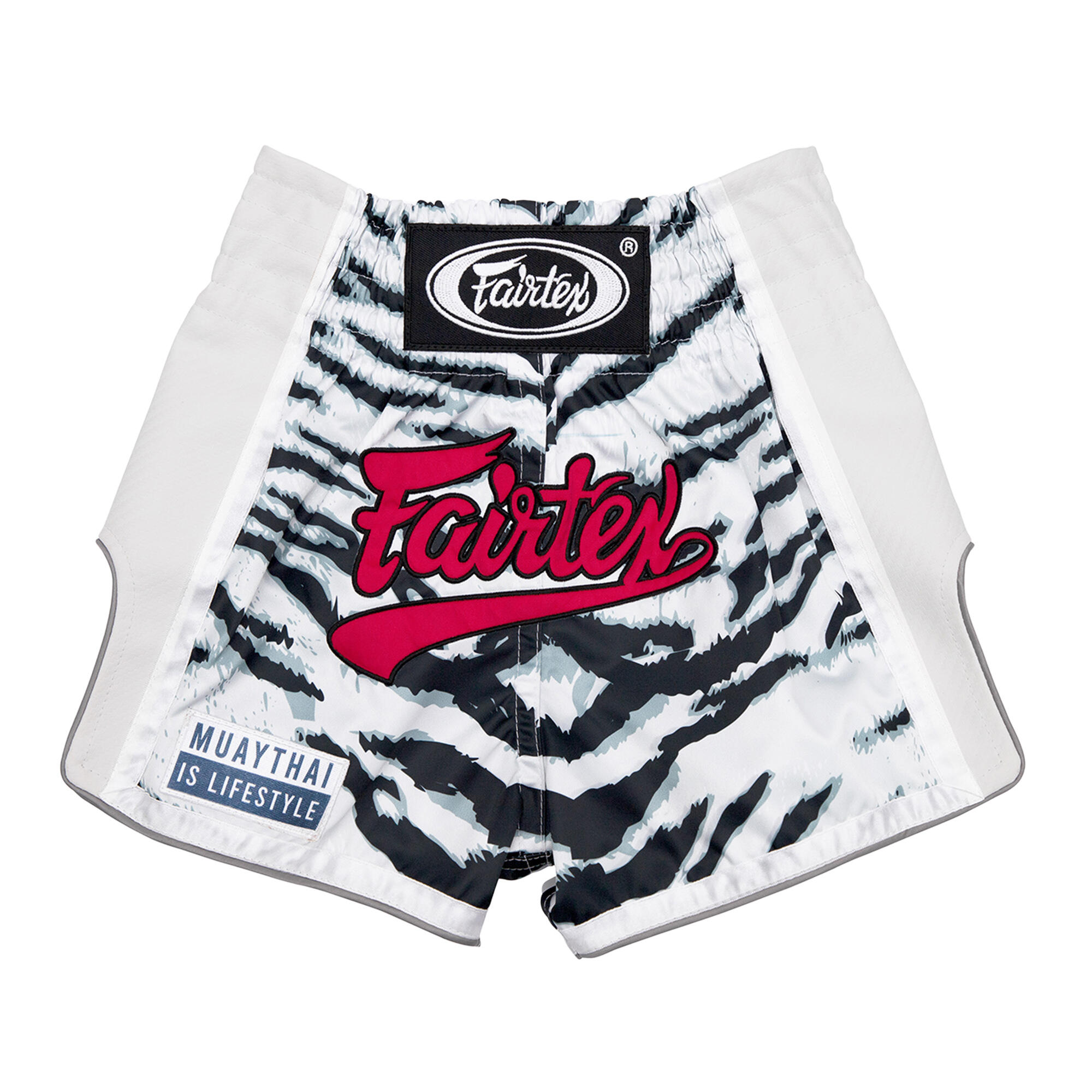 Spodenki bokserskie dziecięce Fairtex Boxing Shorts BSK2103 "White Tiger" 3/3